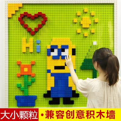 幼园积木墙壁颗粒男女孩子墙面具商场儿儿童玩建大构拼装兼TC3248