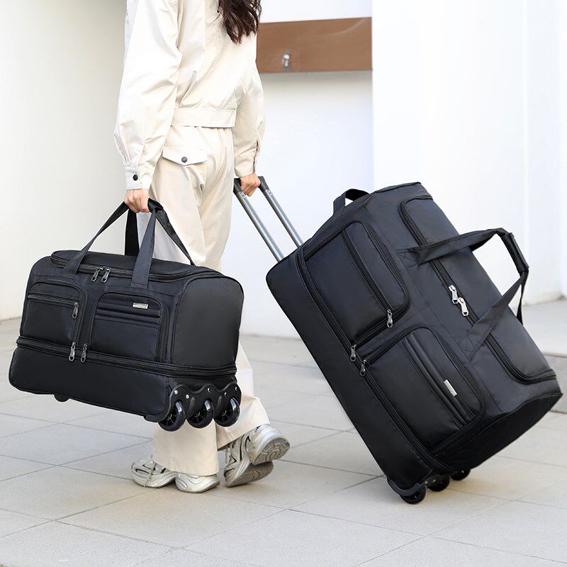 折叠打工拉杆包登机旅行包大容y量行李包男女防水拖轮包手提行李