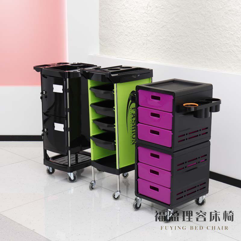 福盈美发店美容美发推车发廊工具车理发店烫N染专用杠车置物工具