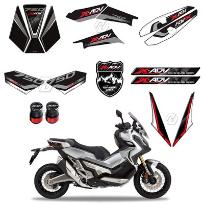 XADV750 X-ADV 750 2017A-2020 配件 改装 贴纸 贴花 版画 气嘴帽