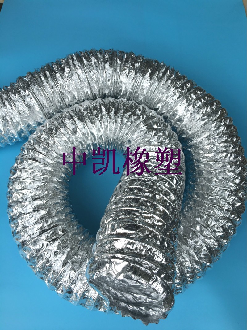内径350mm双层铝箔玻纤布通风管螺旋钢丝N伸缩耐高温复合管排风管