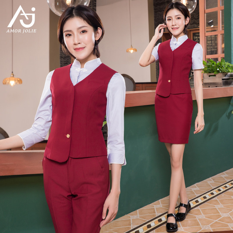 东航空姐a制服女职业套装气质空乘售楼面试酒店美容师工作服国韵