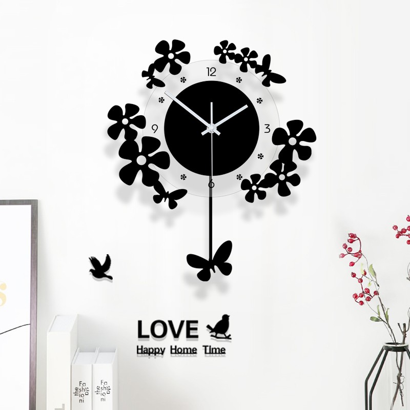 雅刻丽钟表挂钟客厅静音家用时尚创意时钟现代简约田园艺术石英钟