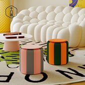 十八纸换鞋 矮凳家用小凳子板凳网红家用小凳子 凳可折叠便携款