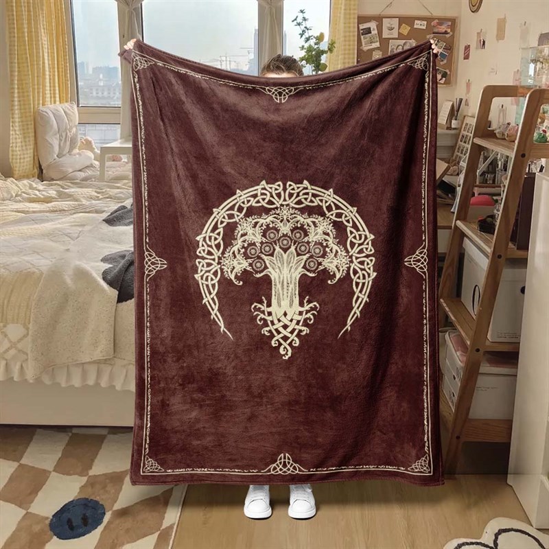 艾尔登法环盖毯老头环游戏周边法兰绒可定制毯子披肩盖Z腿保暖毛