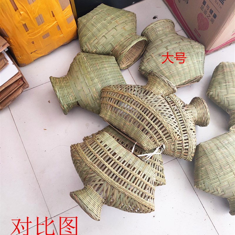 鱼篓 竹编 渔具 道具  装饰挂件 渔篓 渔夫 笆篓 农家乐
