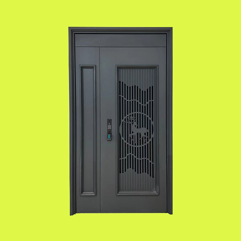 22新款通风防盗门家用甲级进户门中门透气大窗平式入户大门