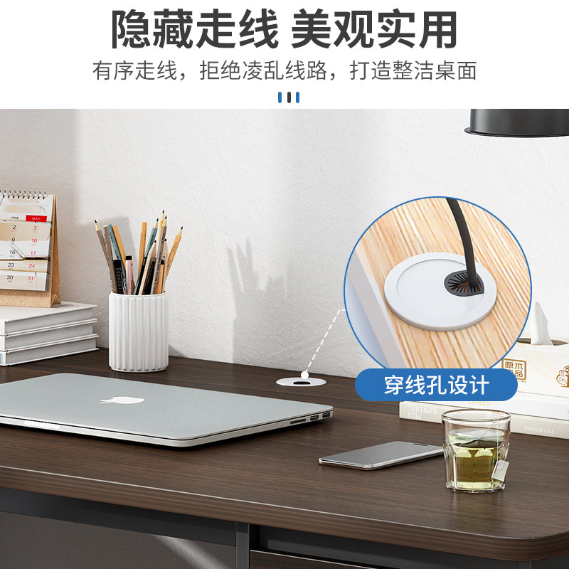 办公桌办公室电脑桌台式带抽屉员工现代桌子卧室桌椅