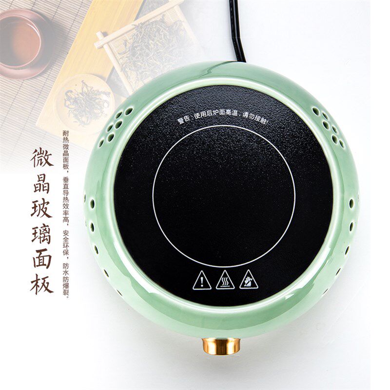 煮茶器玻璃陶瓷电陶炉侧把壶耐高温围炉加热烧水家用茶具装泡茶