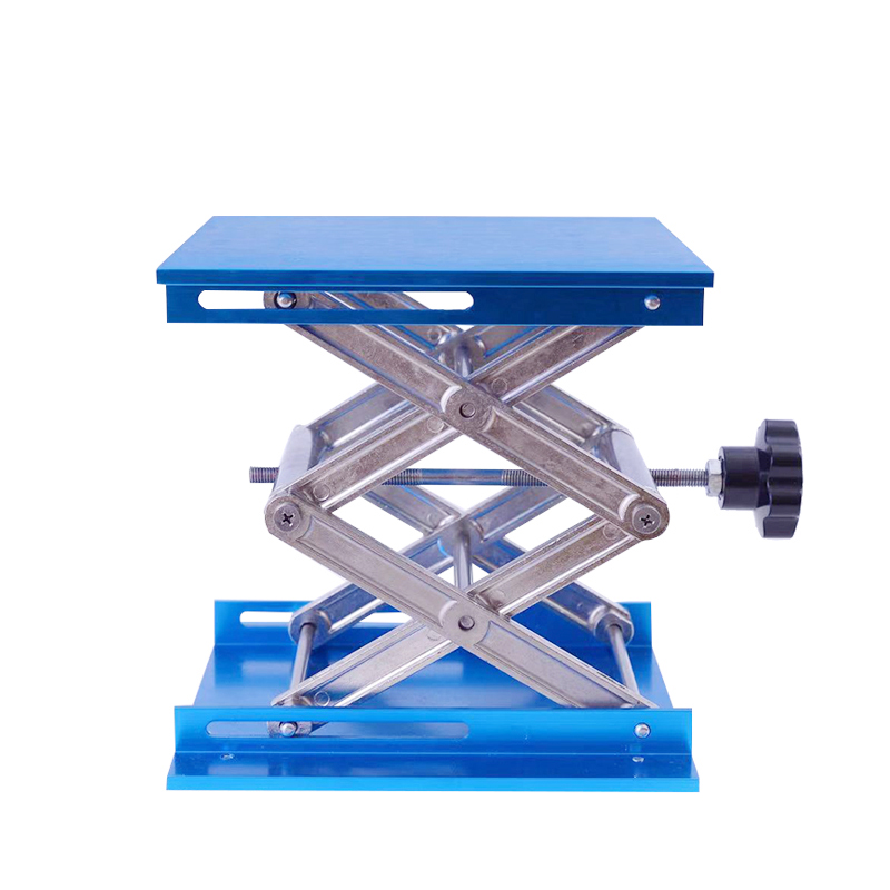 实验室升降台手动不锈钢便携式氧化铝水平仪升降平台小型家用