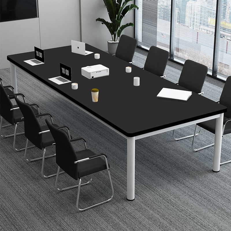 会议桌长桌简约现代可定制办公室洽谈桌白色简易长方形办公桌