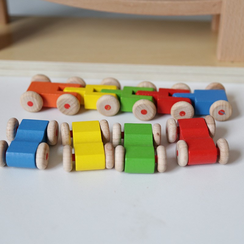 榉木轨道实木男孩玩具2-3-6岁礼物小孩宝宝木制玩具