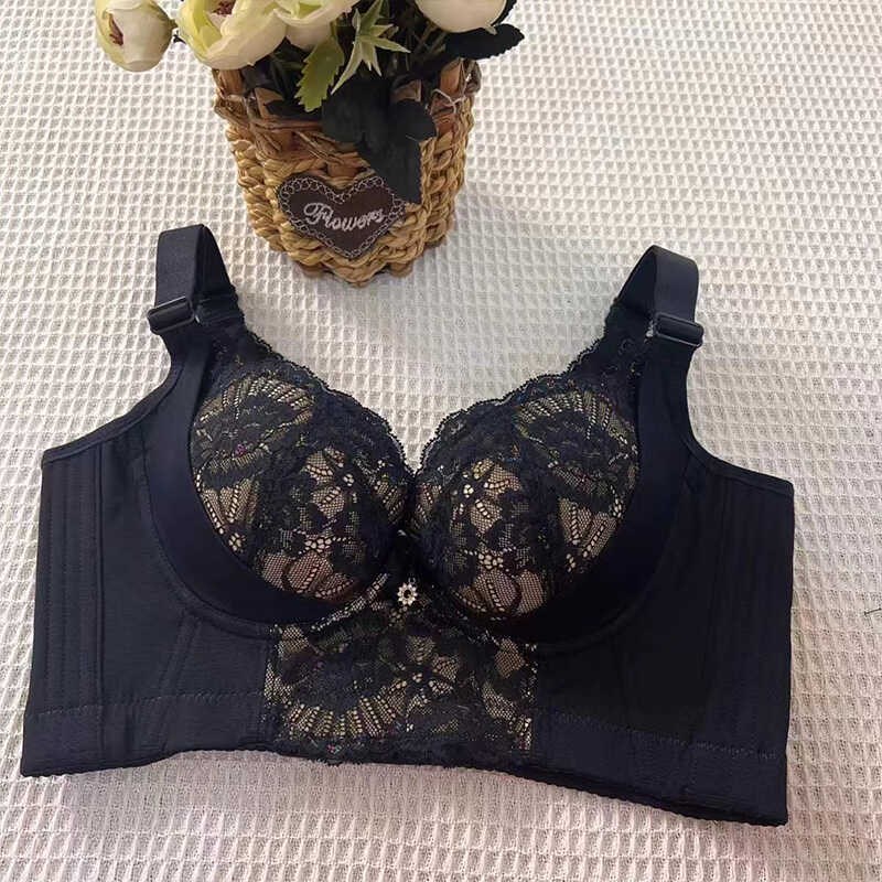 院线塑胸小胸聚拢上薄下厚按摩杯加E宽侧收副乳调整型美背文胸罩