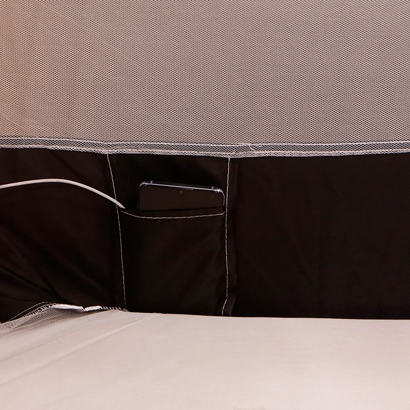 免安装蒙古包蚊帐家用卧室儿童防摔无需支架可折叠拆洗三门拉链款