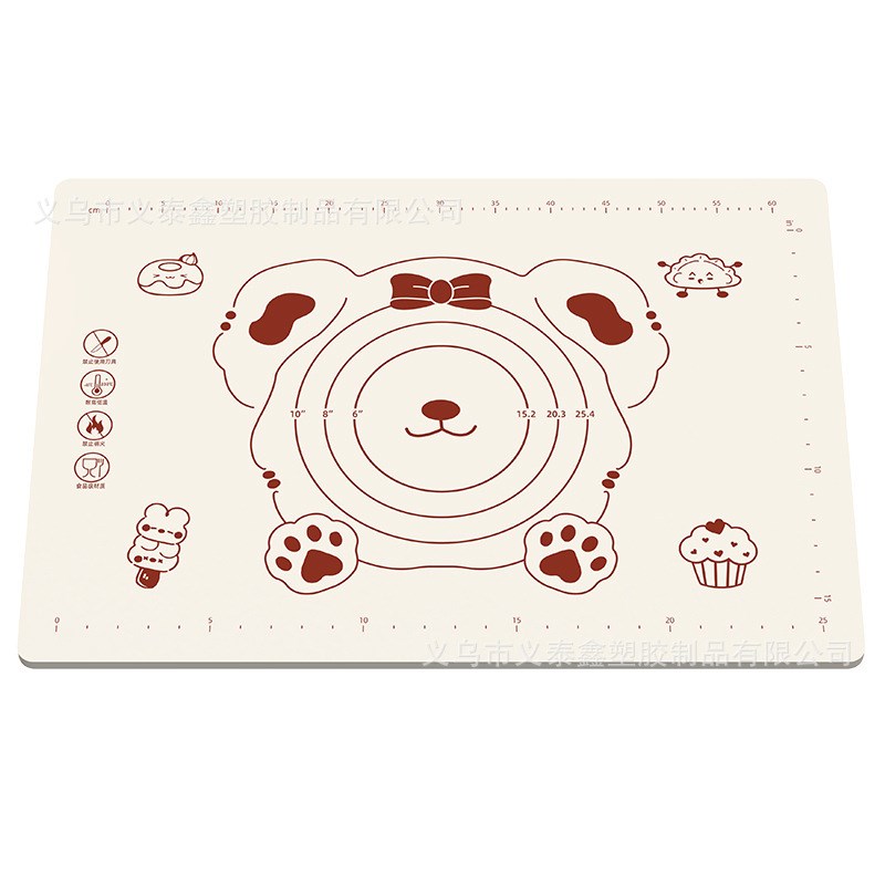【下单立减50】加厚不粘硅胶面板防滑不沾面刻度硅胶垫揉面垫Y04
