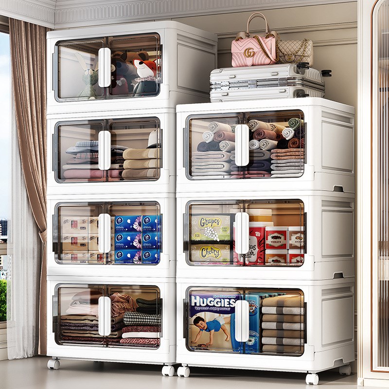 35-80面宽 折叠衣柜收纳柜收纳箱储物箱防尘置物架宿舍杂物收纳柜