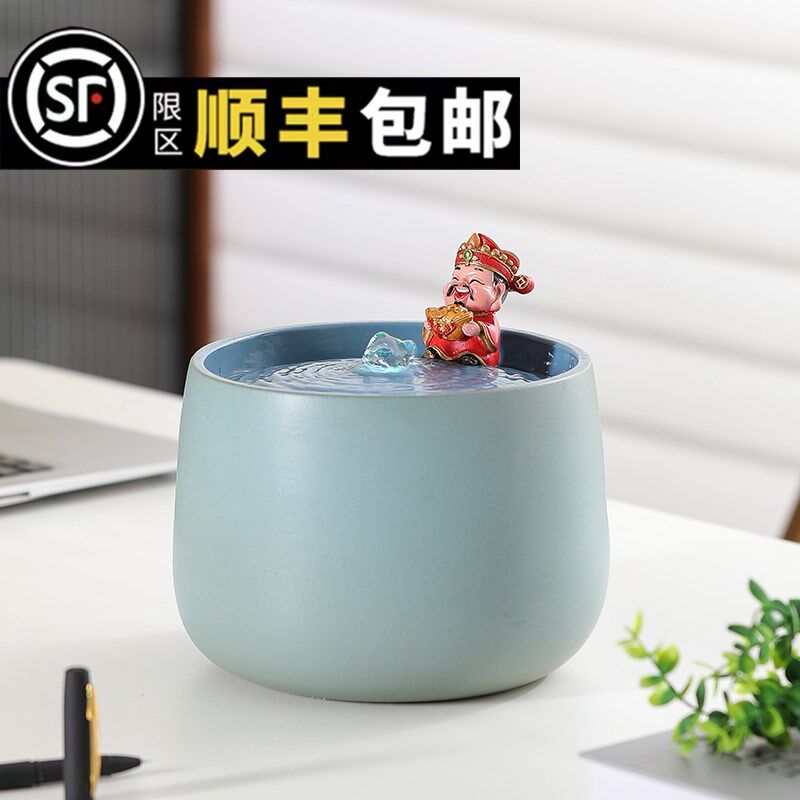 现代简约流水摆件喷泉循环水系A水景玄关客厅卧室办公室桌上装饰