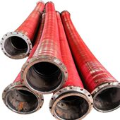 甄选大口径胶管连接水泵用抽水钢丝橡胶软管耐磨工业抽沙输送泥浆