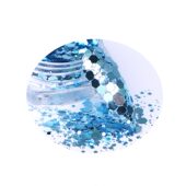 甄选人鱼姬大亮片网红美甲贴片闪粉蓝色棱形亮片彩波光粼粼彩色金