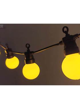 20LG50陶QQQ瓷外罩球泡IP6防7 户外水彩色led灯串情人节装饰彩灯