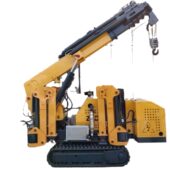 甄选3吨5吨蜘蛛吊车狭窄空间起重机履带吊车伸缩吊臂自行走蜘蛛吊