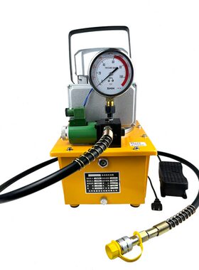 甄选电磁阀泵液压油泵站 油压机电动泵 压液压泵浦带脚踏开关油管