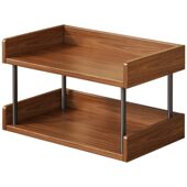 甄选实木桌面文件架多层文件收纳架公室文件夹公桌资料档案置物架