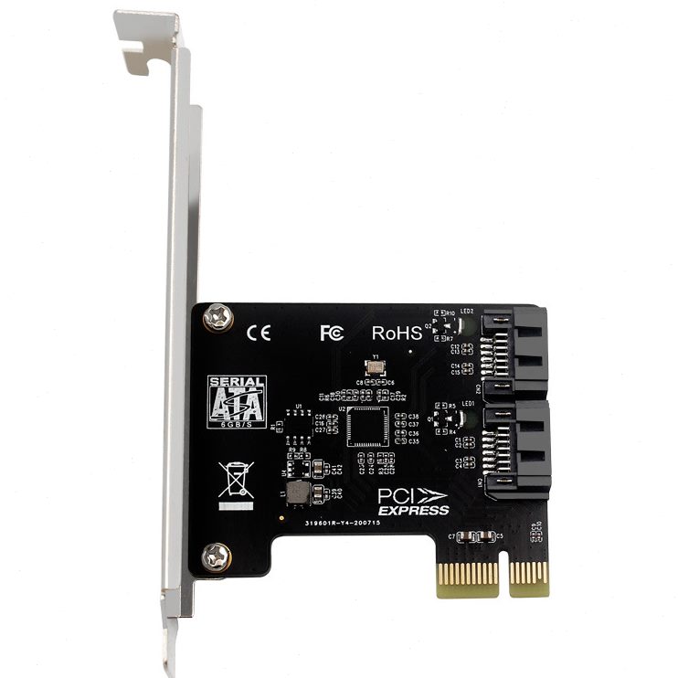 甄选PH52A PCIE转5口SATA3.0扩展卡6Gps电脑台式机机箱转接卡