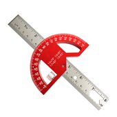 甄选多功能角度尺量角器木工测量工具公英制划线尺量角规活动直角
