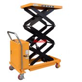 甄选传送带辊筒1.3米滚筒式 电动平台车滚轮升降液压手推车平台叉