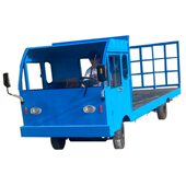 甄选大功率倒货车厂内运输周转搬运车载重王工厂电动四轮平板拉货