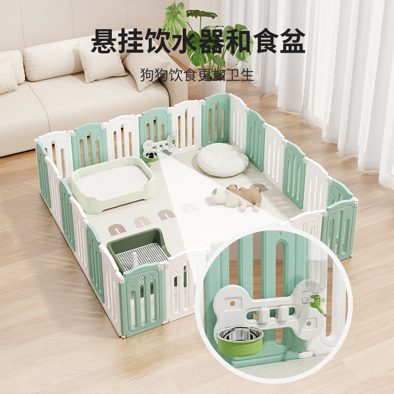 折叠室内狗狗围栏宠物栅栏狗笼子狗窝柯基中型小型犬护栏围挡