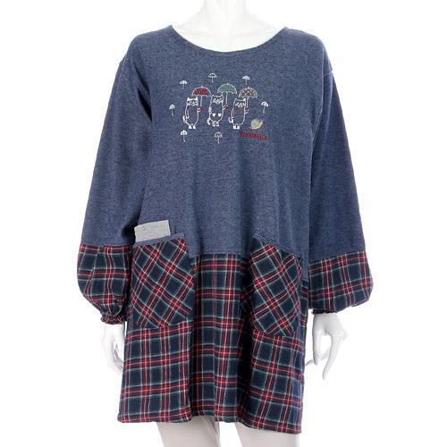 2021秋冬新款加绒女士围裙反穿衣韩版日式罩衣做饭衣可套棉服