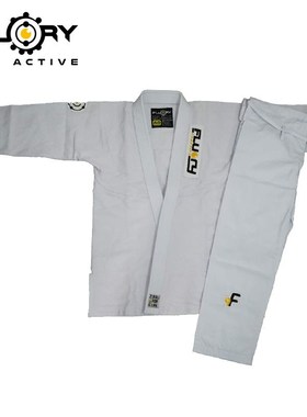 FLUORY火垒巴西柔术服BJJ GI柔道服专业成人黑色柔术道服训练男女