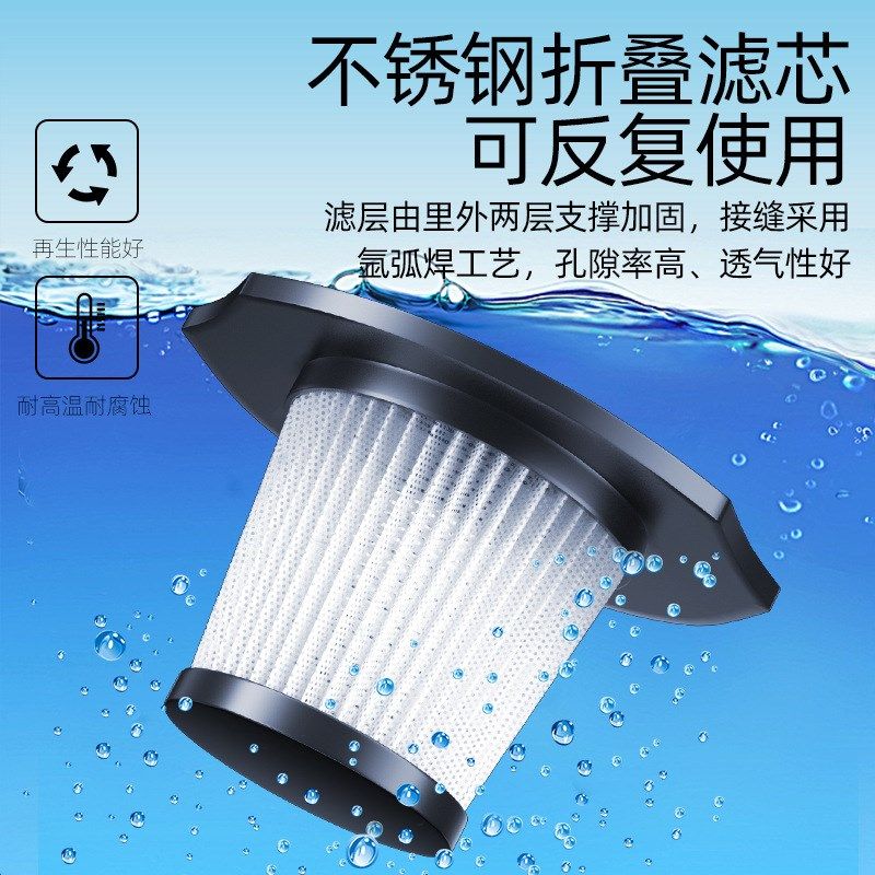 汽车大功率便携式吸尘器车载干湿两用手持无线充电车用家用吸尘器