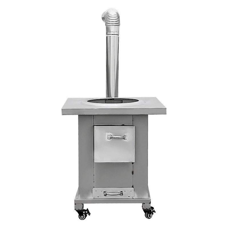 新款柴火灶农村柴火炉烧木柴移动灶无烟炉户外野营炉家用地锅灶台