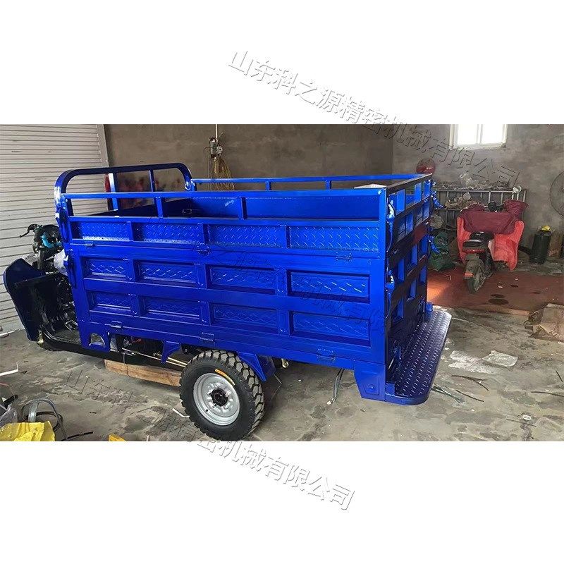 汽油三轮翻斗摩托车 农用货运水冷载货车 工地运输低速自卸车