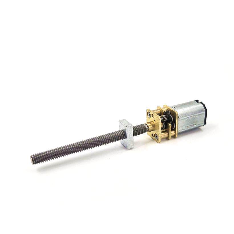 库存微型N20减速滑台电机DC3V650转行程45MM直线运动上下升降电机