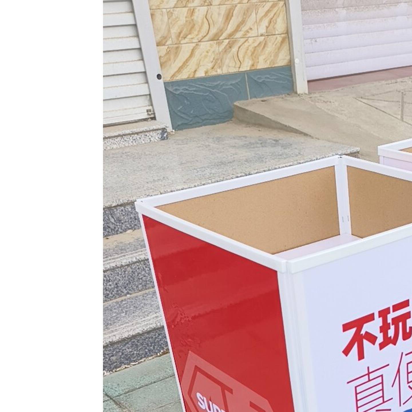 散称食品零食促销货架折叠展示柜便捷木塑小堆头超市陈列摆放架子