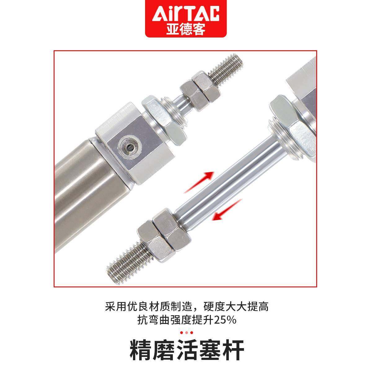 亚德客小型迷你笔型气缸PB12/16X10X15X20*25X30*50*75X100*150SU