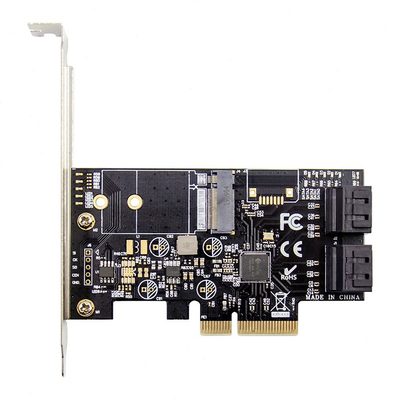 甄选PCIE SATA 3.0 & M.2 Key B速扩展卡JMB585芯片转换卡