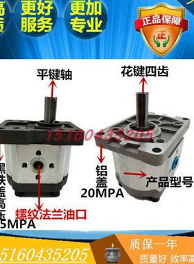 齿轮泵CBN/CBT-G304/G306/G310/G314/G316/G320/G325黑铁盖 25MPA