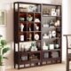 博古架新中式 非实木置物架茶叶架茶柜展示架多宝阁茶室摆件展示架