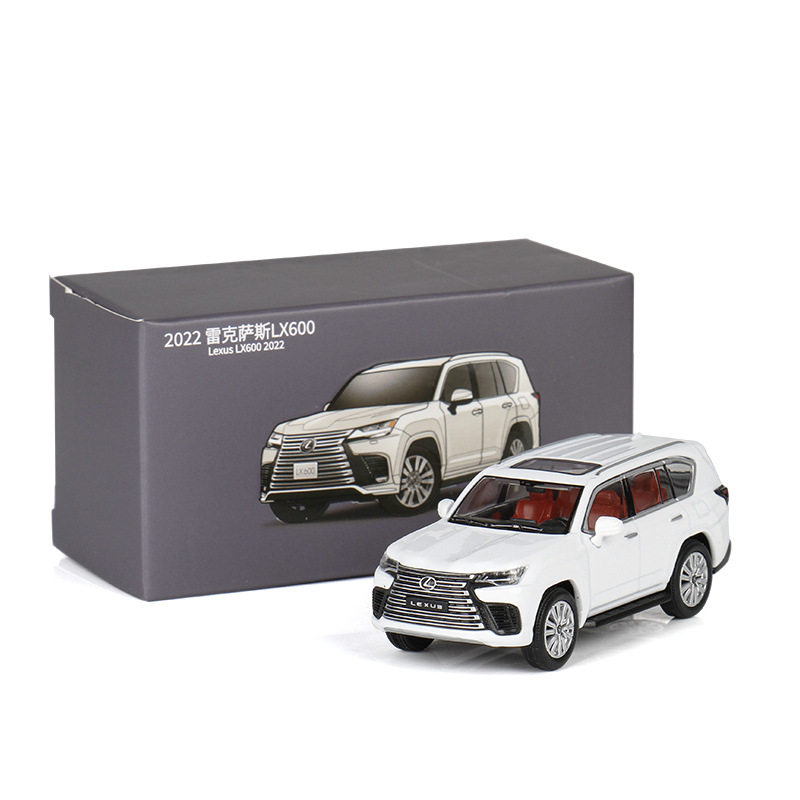 [盒装]jkm 1/64雷克萨斯LX600合金小汽车玩具模型摆件收藏微缩