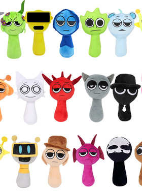 跨境爆款Sprunki Plush节奏盒子音乐incredibox公仔毛绒玩具生产