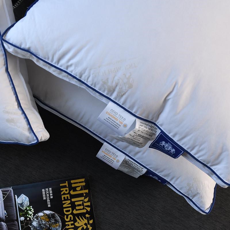 五酒店三层鹅毛羽绒抱枕靠垫芯腰枕沙发床头大靠背