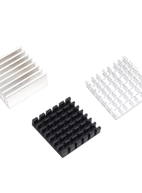 散热片25*25*5 25*25*10MM 银色黑色 优质散热器 路由CPU等用