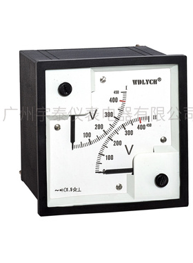 F96D-V双指针交直流电压表  船用表 96*96