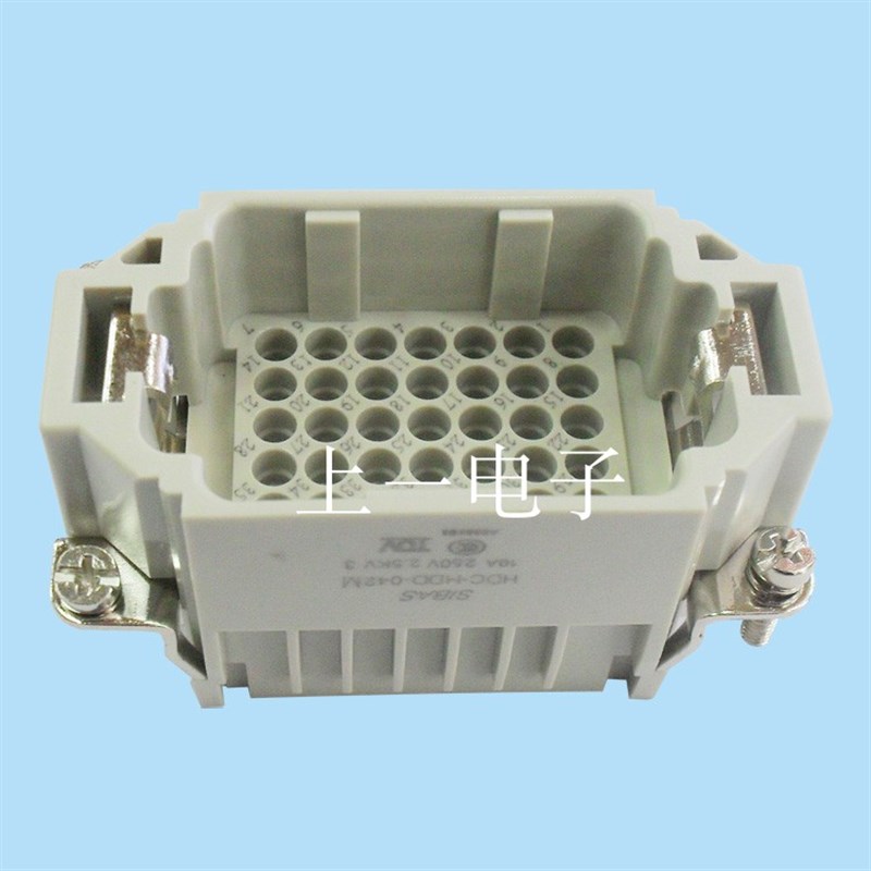 TE泰科SIBAS西霸士重载连接器HDC-HDD-042M/F配CDM/F插针插孔外壳
