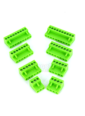 HT396K 3.96插拔式接线端子连接器插头2/3/4/5/6/8/10P绿色3.96MM